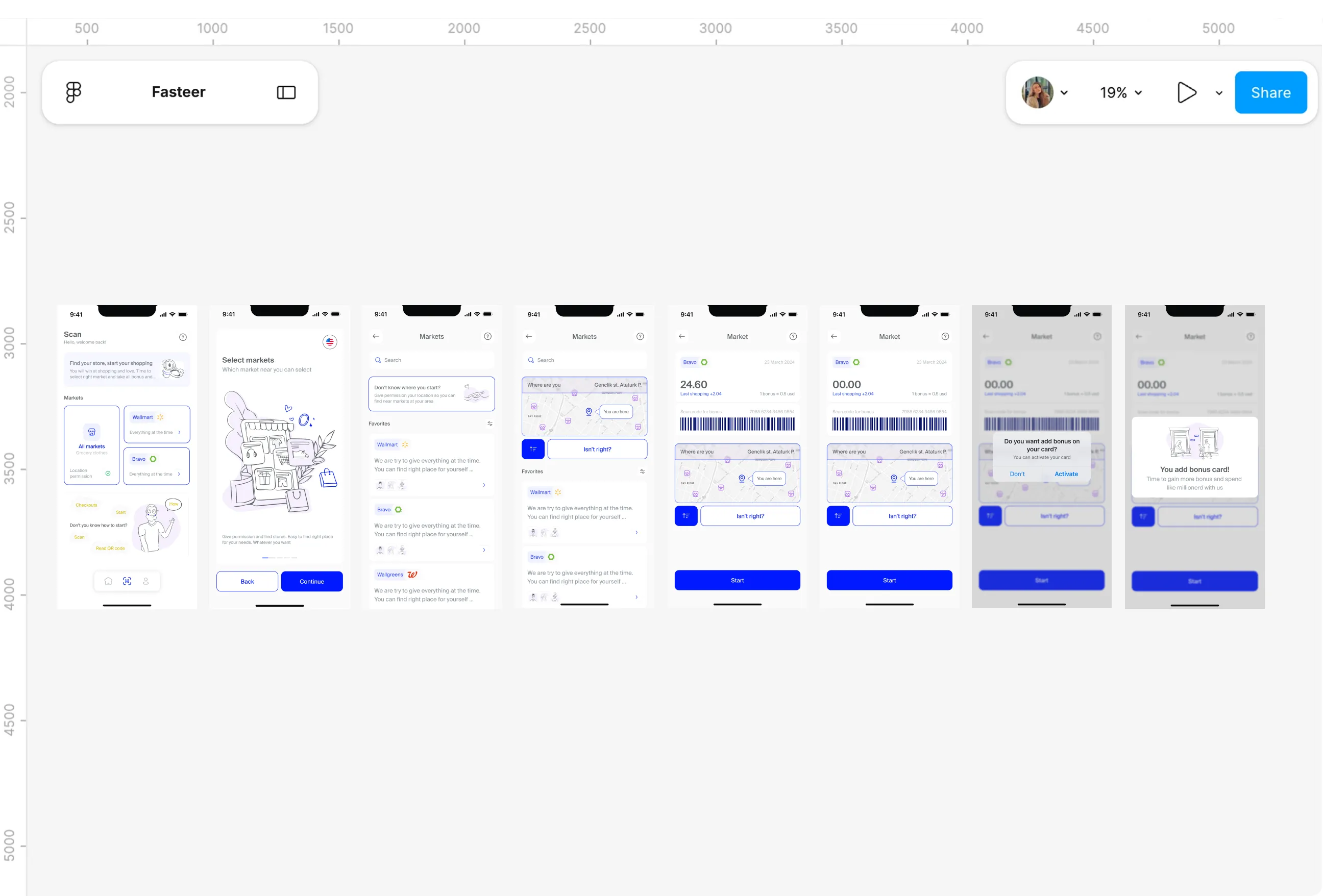 Design file screens for Location permission