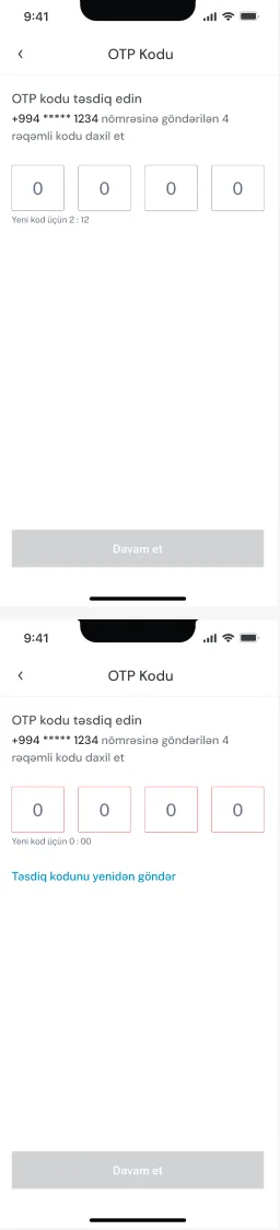 Login and sign up, screen 7