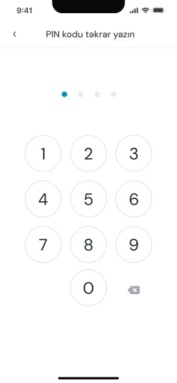 Login and sign up, screen 9