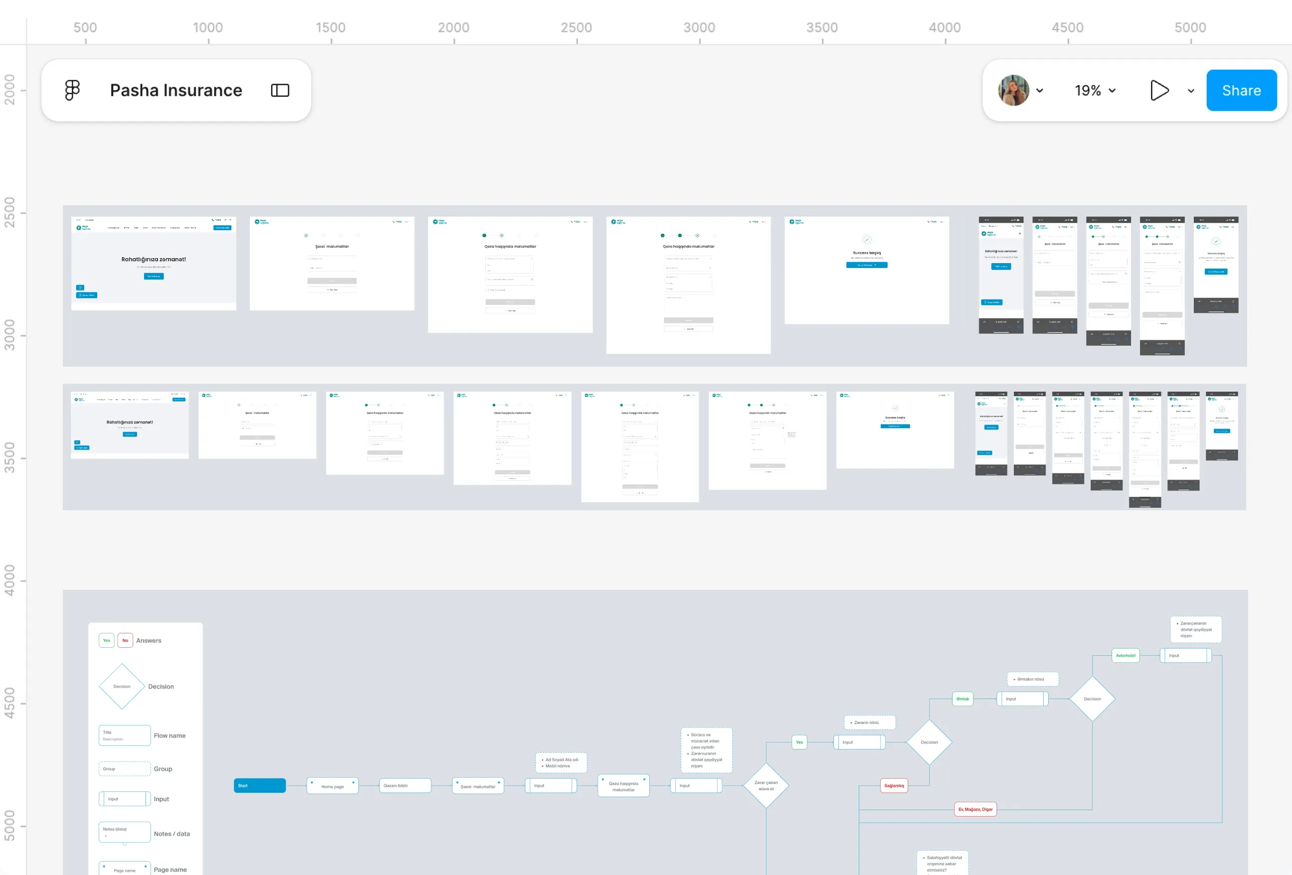 Design file screens for Accident reporting